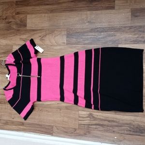 Pink and Black Dress